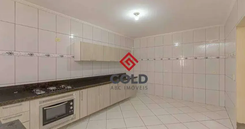 Sobrado com 3 dormitórios para alugar, 82 m² por R$ 2.922,39/mês - Vila Camilópolis - Santo André/SP