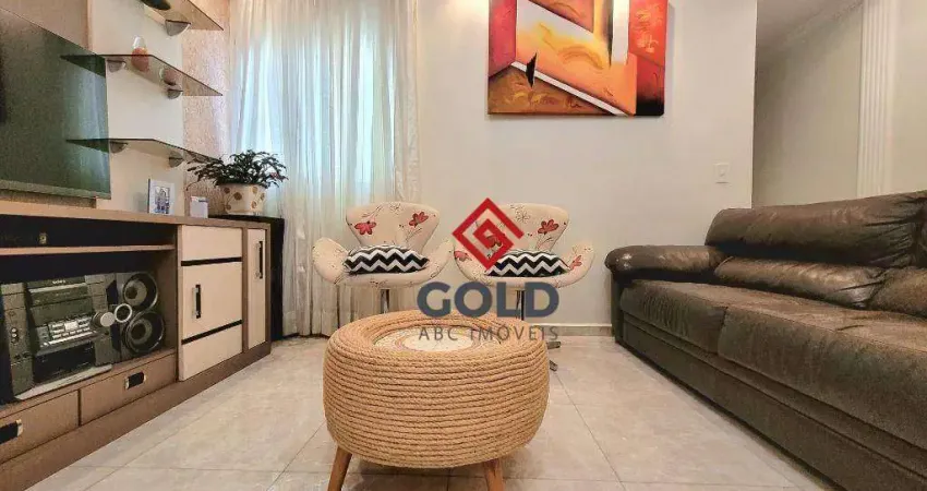 Cobertura com 3 dormitórios à venda, 138 m² por R$ 589.000,00 - Vila Pires - Santo André/SP