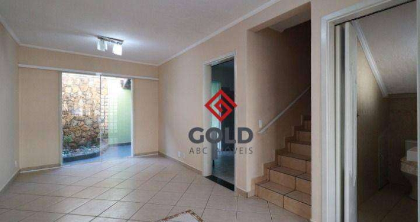 Sobrado com 3 dormitórios para alugar, 94 m² por R$ 4.285,00/mês - Utinga - Santo André/SP