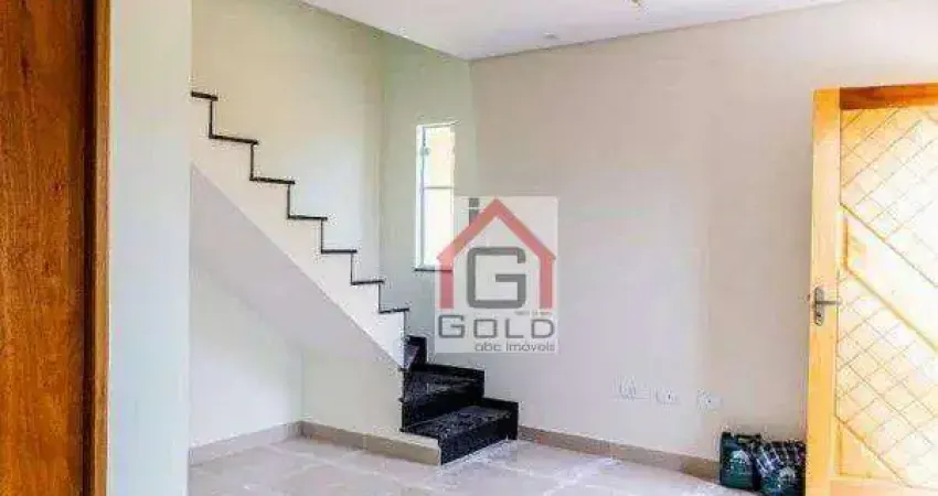 Sobrado com 2 dormitórios para alugar, 70 m² por R$ 3.457,96/mês - Parque Oratório - Santo André/SP