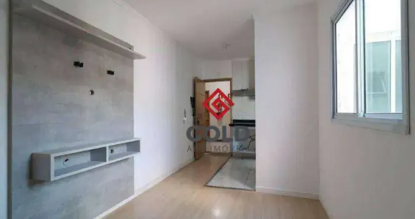Cobertura com 2 dormitórios para alugar, 96 m² por R$ 2.817,00/mês - Vila Scarpelli - Santo André/SP