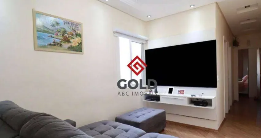 Apartamento com 2 dormitórios à venda, 67 m² por r$ 475.000 - parque das nações - santo andré/sp