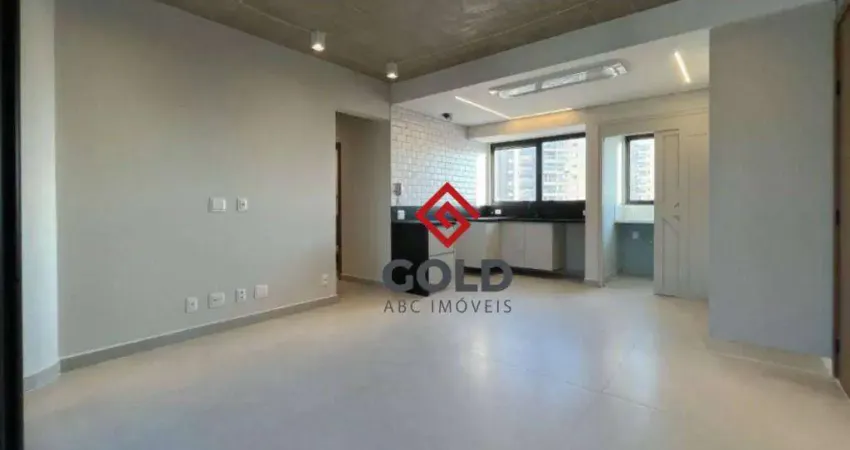 Apartamento com 2 dormitórios para alugar, 88 m² por r$ 7.972,00/mês - jardim - santo andré/sp