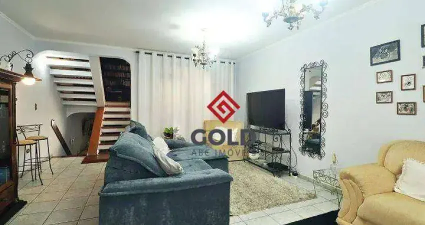 Sobrado com 3 dormitórios à venda, 290 m² por r$ 750.000,00 - utinga - santo andré/sp