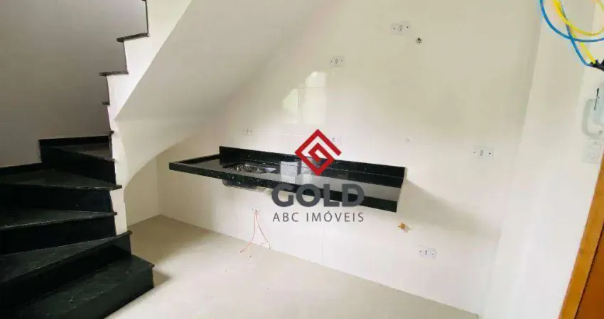 Cobertura com 2 dormitórios à venda, 103 m² por r$ 530.000,00 - parque oratório - santo andré/sp