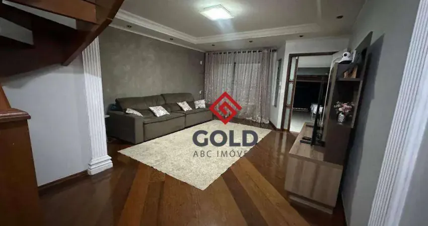 Sobrado com 3 dormitórios, 190 m² - venda por r$ 920.000,00 ou aluguel por r$ 5.640,00/mês - parque das nações - santo andré/sp