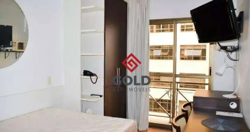 Flat com 1 dormitório, 18 m² - venda por r$ 220.000,00 ou aluguel por r$ 3.310,77/mês - barcelona - são caetano do sul/sp