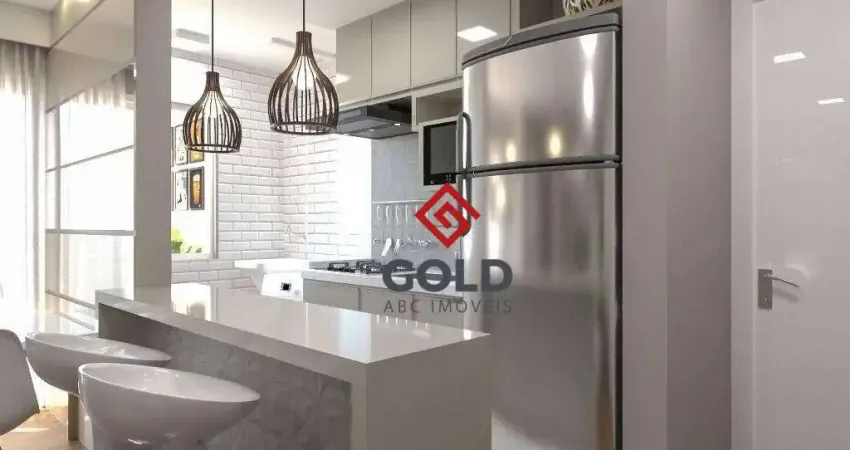 Apartamento com 2 dormitórios à venda, 54 m² por r$ 490.000,00 - vila metalúrgica - santo andré/sp