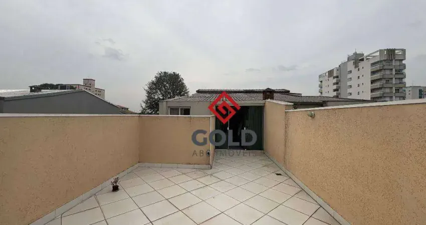 Cobertura com 3 dormitórios para alugar, 166 m² por r$ 3.961,00/mês - parque das nações - santo andré/sp