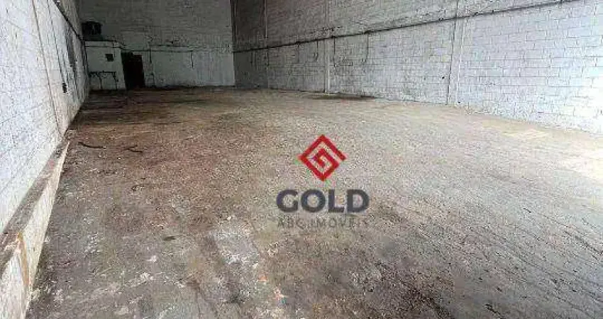 Galpão para alugar, 240 m² por r$ 6.040,00/mês - utinga - santo andré/sp