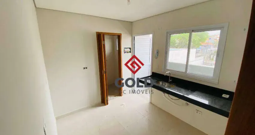 Apartamento com 1 dormitório para alugar, 36 m² por r$ 1.450,00/mês - vila curuçá - santo andré/sp