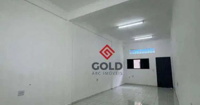 Sala para alugar, 30 m² por r$ 1.875,00/mês - parque das nações - santo andré/sp