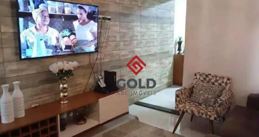 Sobrado com 3 dormitórios à venda, 117 m² por r$ 450.000,00 - jardim alzira franco - santo andré/sp