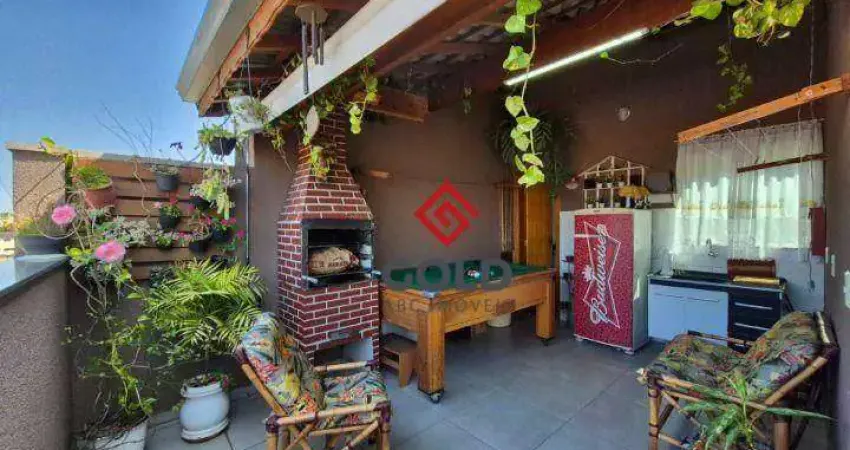 Cobertura com 2 dormitórios à venda, 100 m² por r$ 510.000,00 - vila bela vista - santo andré/sp