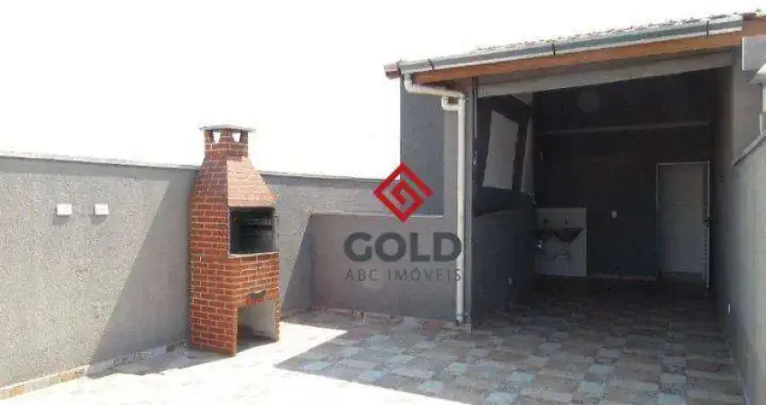 Cobertura com 2 dormitórios para alugar, 100 m² por r$ 2.559,00/mês - vila camilópolis - santo andré/sp