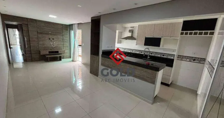 Apartamento com 3 dormitórios para alugar, 108 m² por r$ 3.512,00/mês - parque das nações - santo andré/sp