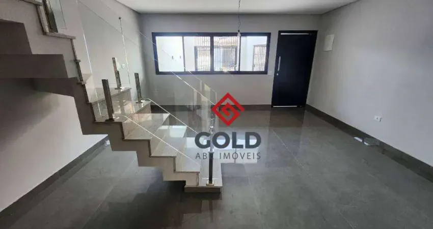 Sobrado com 3 dormitórios para alugar, 137 m² por r$ 4.590,00/mês - vila eldízia - santo andré/sp