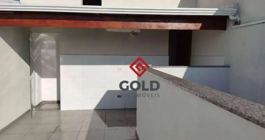 Cobertura com 2 dormitórios à venda, 100 m² por r$ 390.000,00 - vila camilópolis - santo andré/sp