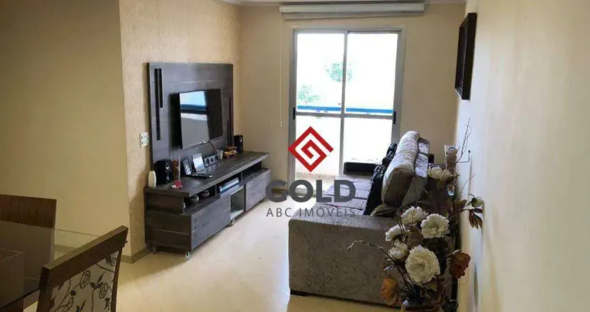 Apartamento com 3 dormitórios para alugar, 68 m² por r$ 2.450,01/mês - utinga - santo andré/sp