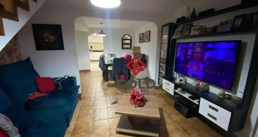 Sobrado com 2 dormitórios para alugar, 119 m² por r$ 2.439,45/mês - vila camilópolis - santo andré/sp