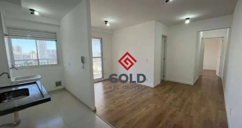 Apartamento com 2 dormitórios para alugar, 55 m² por r$ 3.850,00/mês - jardim - santo andré/sp