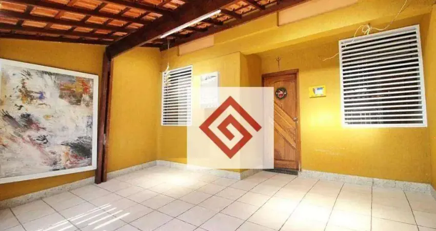 Sobrado com 3 dormitórios, 123 m² - venda por R$ 585.000,00 ou aluguel por R$ 3.055,86/mês - Campestre - Santo André/SP