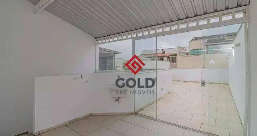 Cobertura com 2 dormitórios para alugar, 92 m² - Parque Erasmo Assunção - Santo André/SP