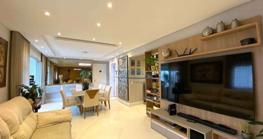 Apartamento com 3 dormitórios para alugar, 129 m² por R$ 8.350,00/mês - Jardim Caboré - São Paulo/SP