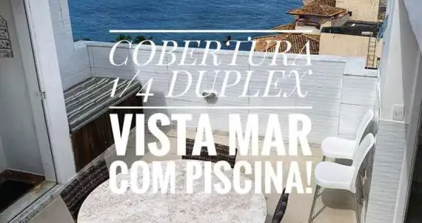 1 QUARTO DUPLEX VISTA MAR PISCINA NO RIO VERMELHO SALVADOR BA