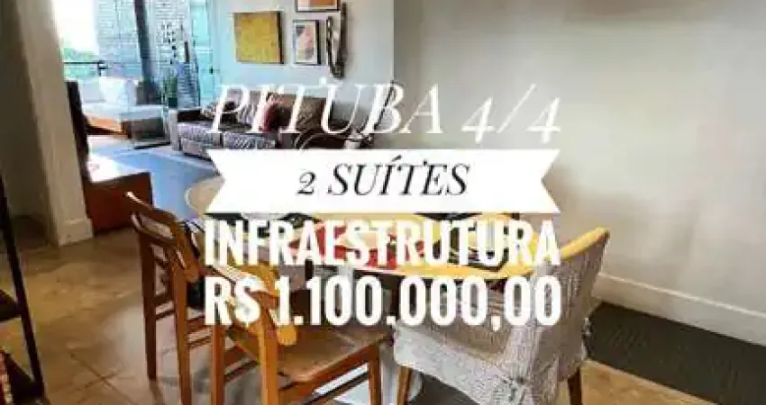 APARTAMENTO 4/4 2 SUÍTES 150 M2 INFRAESTRUTURA À VENDA NA PITUBA SALVADOR BA