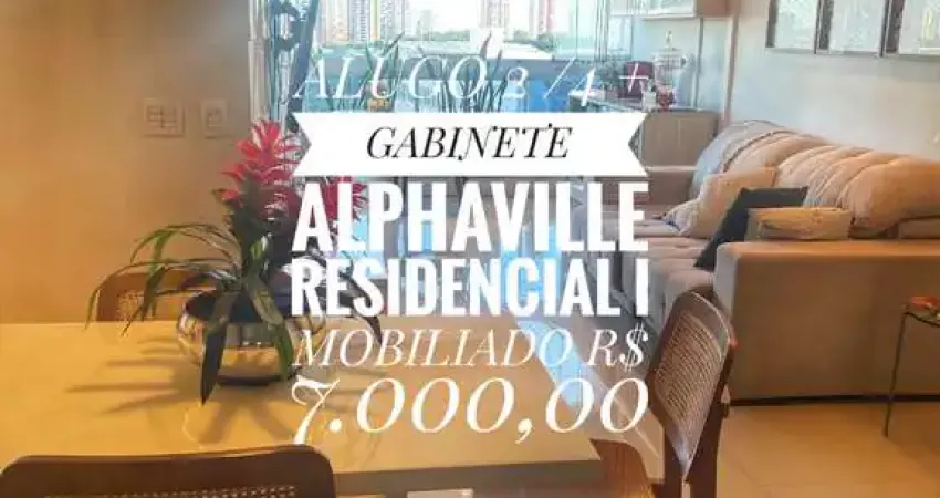 Apartamento Mobiliado no Condomínio Alpha Park para Locação em Alphaville I, Salvador: 2 Quartos, 1 Suite, 1 Sala e Mais!