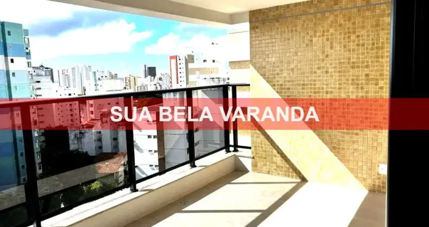 Apartamento de luxo à venda no itaigara, salvador-ba: 3q, 1suíte, varanda, 96m², infraestrutura completa, vagas solas!