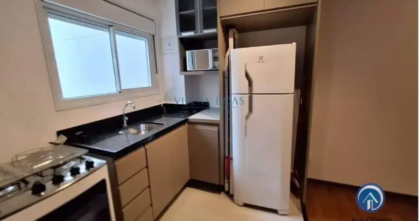 Apartamento Studio Mobiliado de 36m² com Varanda no Jardim Aquarius em São José dos Campos