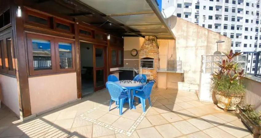 Cobertura à venda, 220 m² por r$ 680.000,00 - astúrias - guarujá/sp