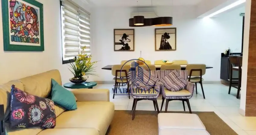 Apartamento com 3 dormitórios à venda, 120 m² por r$ 750.000,00 - pitangueiras - guarujá/sp