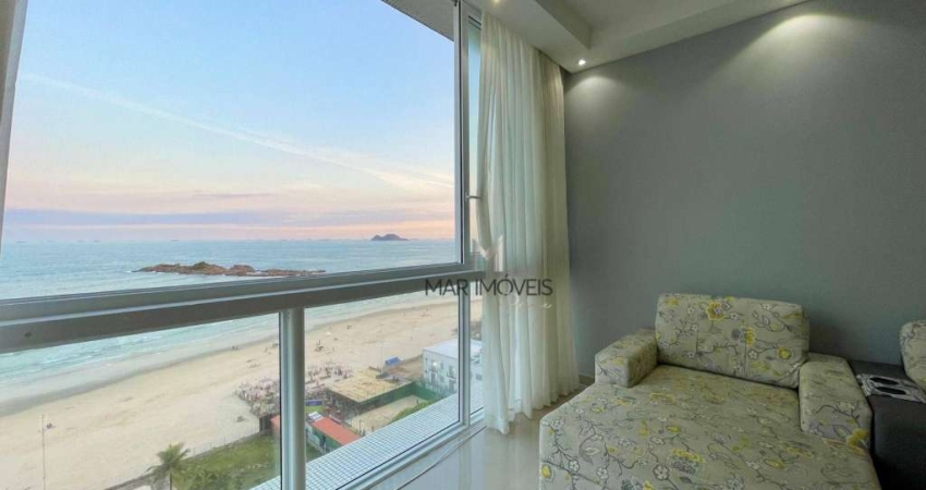 Apartamento com  Frente total para o Mar à venda na praia das Pitangueiras em Guarujá - Mar Imóveis Prime