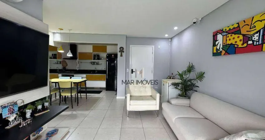Apartamento com 2 dormitórios à venda, 71 m² por r$ 690.000,00 - pitangueiras - guarujá/sp