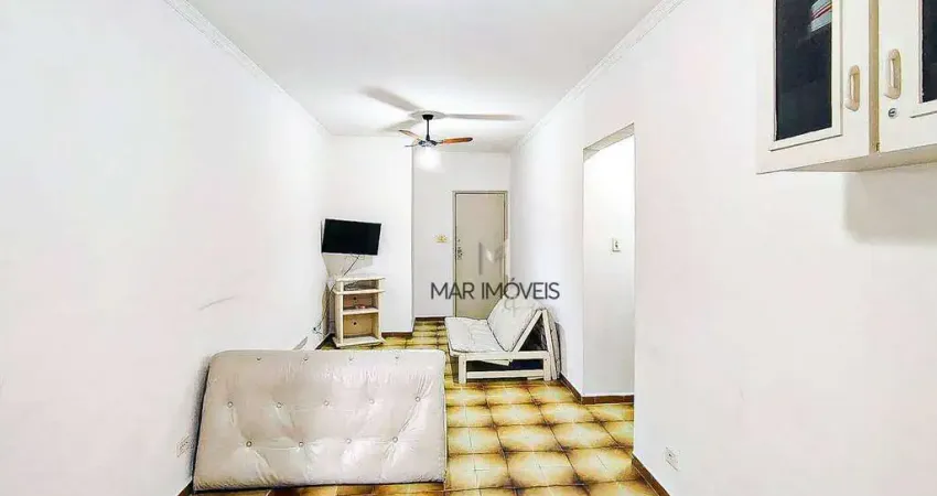 Apartamento com 1 dormitório para locação, 57m² por R$ 2.500 - Enseada - Guarujá/SP