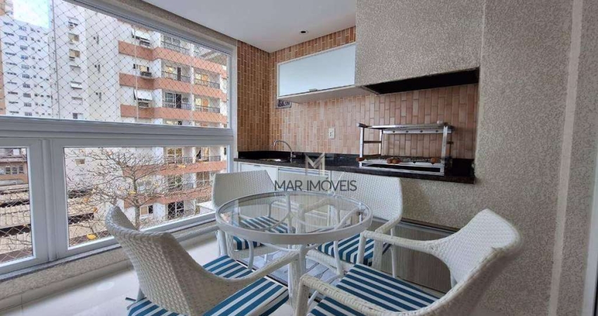 Apartamento com 3 dormitórios à venda, 115 m² por R$ 1.400.000,00 - Praia das Pitangueiras - Guarujá/SP