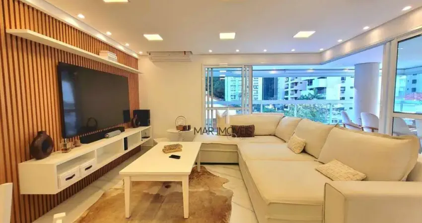 Apartamento com 3 dormitórios à venda, 142 m² por r$ 1.650.000,00 - pitangueiras - guarujá/sp