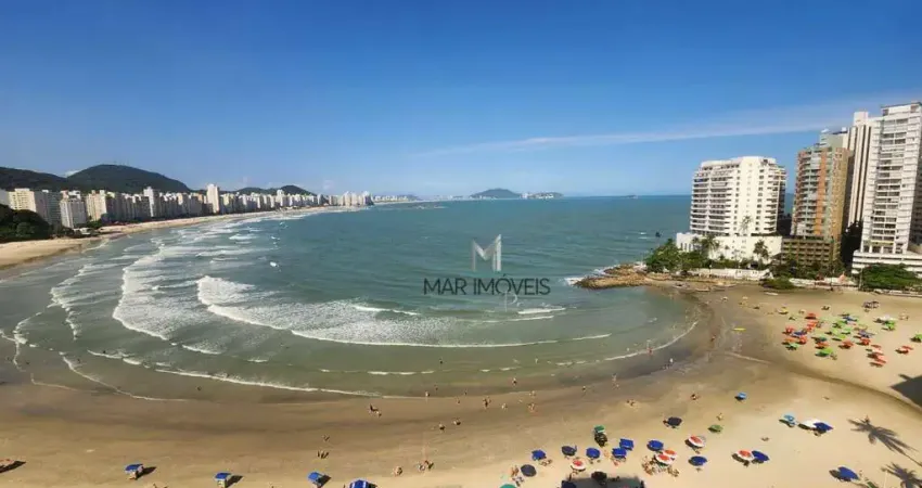 Apartamento frente total para a praia das astúrias no guarujá!