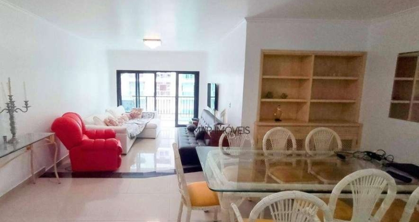 Apartamento com 3 dormitórios para alugar, 165 m²- Praia das Pitangueiras - Guarujá/SP