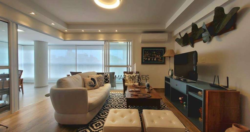 Apartamento com 3 suítes à venda em prédio novo, 142 m² - 2 Vagas - Lazer - Pitangueiras - Guarujá/SP