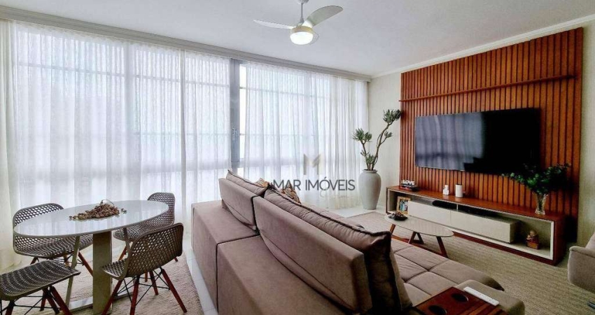 Apartamento com 3 dormitórios para alugar, 155 m² por R$ 6.500,02/mês - Pitangueiras - Guarujá/SP