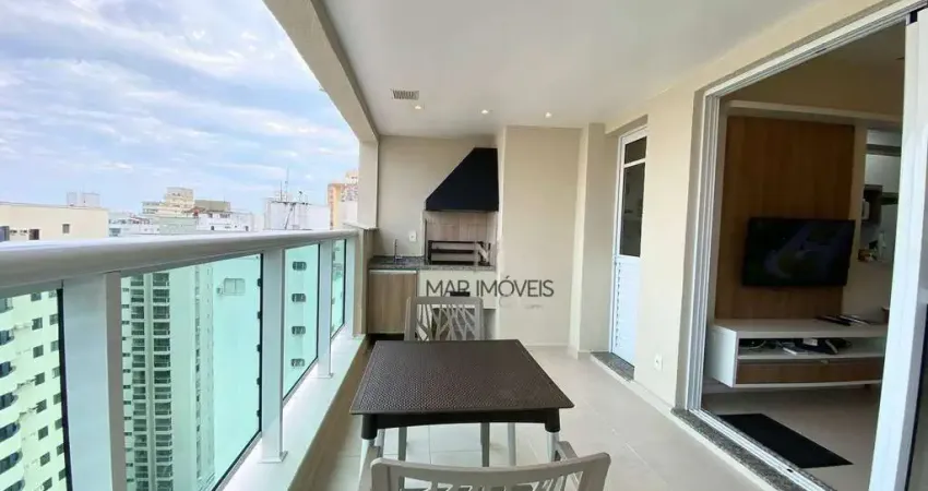 Apartamento com 2 dormitórios para alugar, 71 m² por R$ 6.000/mês - Pitangueiras - Guarujá/SP