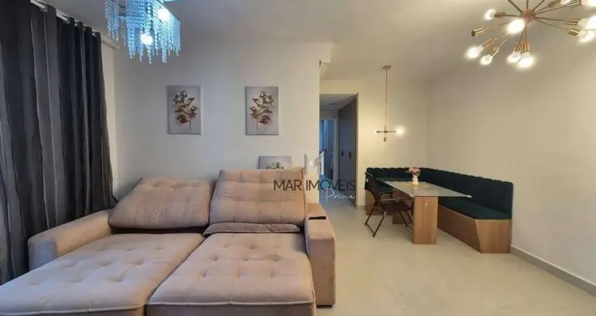 Apartamento com 2 dormitórios para alugar, 90 m² por R$ 6.000/mês - Praia das Astúrias - Guarujá/SP