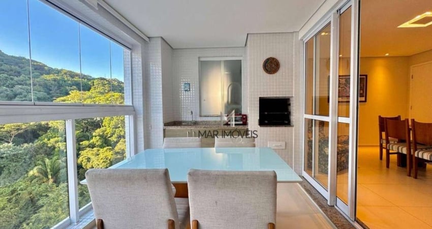 Apartamento com 2 dormitórios para alugar, 85 m² por R$ 5.200/mês - Pitangueiras - Guarujá/SP