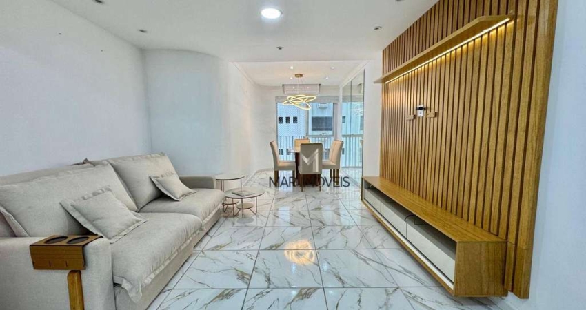 Apartamento com 3 dormitórios à venda, 90 m² por R$ 595.000 - Pitangueiras - Guarujá/SP