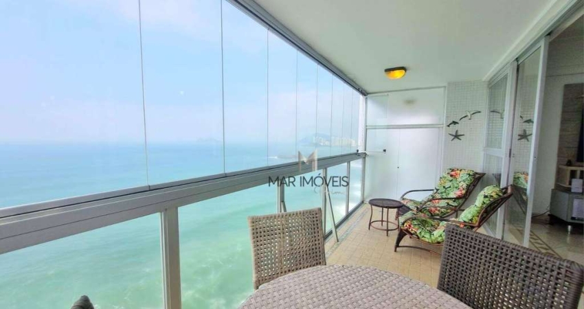 Apartamento com 4 dormitórios para alugar, 140 m² por R$ 7.000,00/mês - Pitangueiras - Guarujá/SP