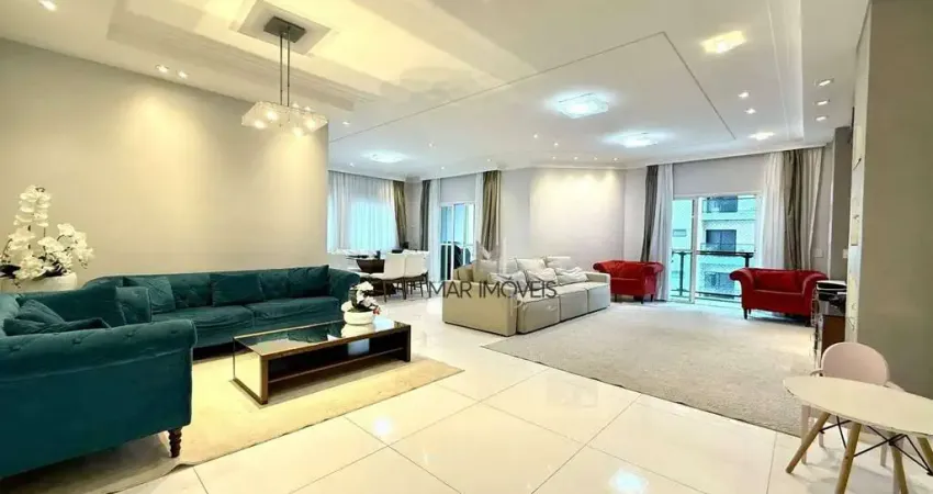 Apartamento com 5 dormitórios à venda, 280 m² por r$ 2.600.000,00 - praia das pitangueiras - guarujá/sp